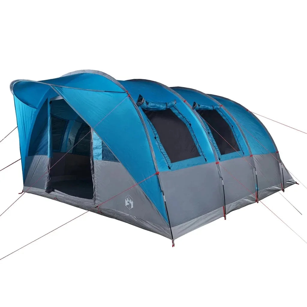 5-Person Waterproof Tunnel Camping Tent – 185T Polyester, 2 Bedrooms, 4 Windows