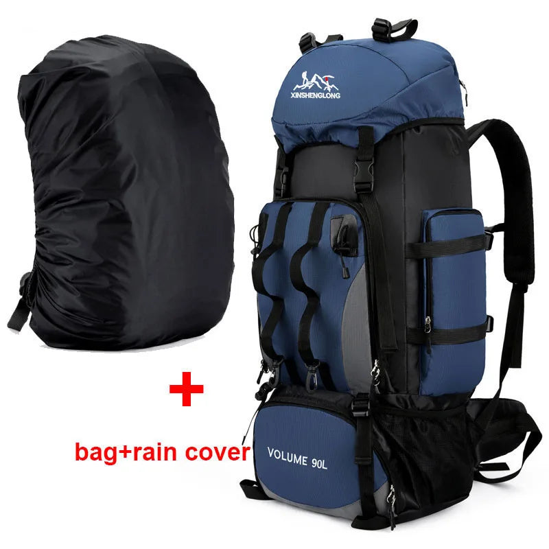 90L Waterproof Hiking & Camping Backpack – Large Outdoor Rucksack