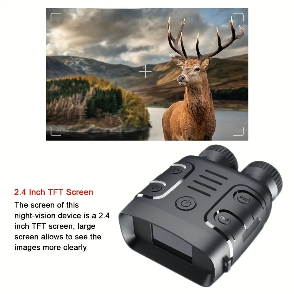 1080P Infrared Night Vision Binoculars – 5X Digital Zoom for Day & Night Use