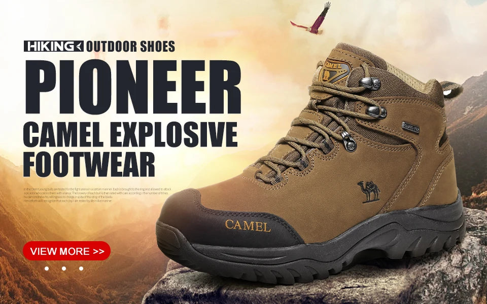 GOLDEN CAMEL Waterproof Tactical Hiking Boots – High-Top Outdoor Shoes