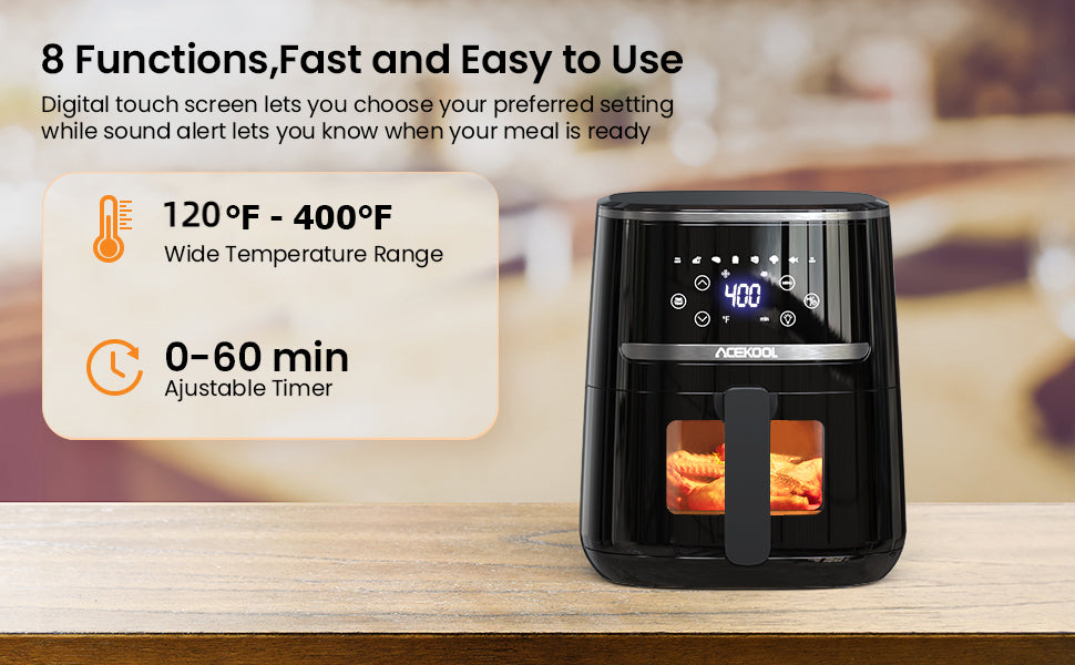 5-Quart Digital Air Fryer Toaster Oven Combo